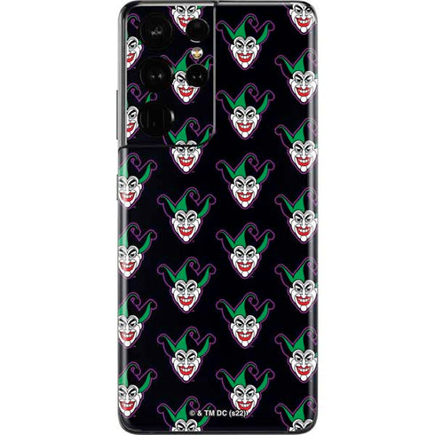 DC Comics The Joker Logo Pattern Galaxy S21 Ultra 5G Skin